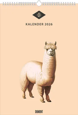 Obrázek produktu pro Nástěnný kalendář "Zvěřinec" 2026 - Historické kresby zvířat a rostlin v moderní interpretaci - Od 30x40 - 29,7 x 42 cm - Se spirálovou vazbou