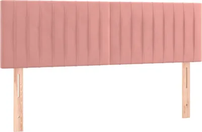 Produktbild von vidaXL Kopfteile Rosa 144x5x78/88 cm Samt