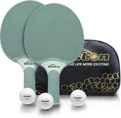 Image de Ensemble de raquettes de tennis de table Famanu, comprenant une raquette de tennis de table professionnelle et 3 balles