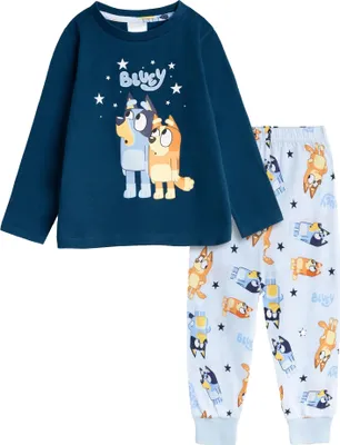 Obrázek produktu pro Bluey - "Rodinné" pyžamo s dlouhými kalhotami pro děti NS9488 (104) (námořnická modrá)