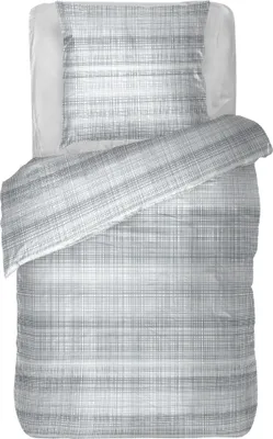 Immagine prodotto di Biancheria da letto 2 pezzi ( ZickZack Grey ) copripiumino 135x200cm + federa 80x80cm set piumino con cerniera, 100% cotone