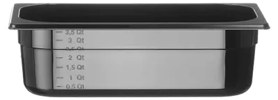 Produktbild von HENDI Gastronorm Behälter 1/3 100 mm Polycarbonat Schwarz