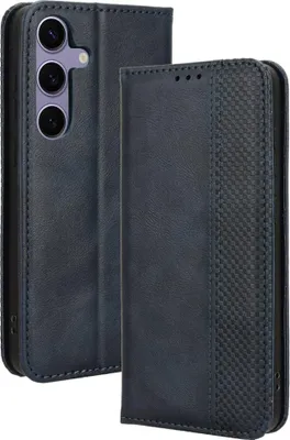 Produktbild von Samsung Galaxy S25 FE Hülle - Coverup Vintage Style Klapphülle - Blau