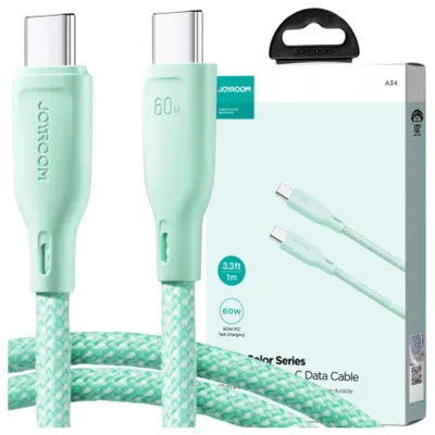 Immagine prodotto di Kabel Joyroom Serie S-A34 Multicolore Usb-A / Lightning 3A 1M - Zielony