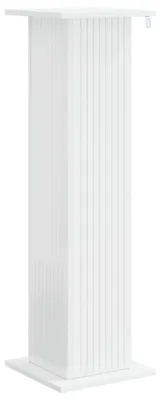 Zdjęcie produktu dla vidaXL Stojak na rośliny, biały z połyskiem, 30,5 x 30 x 100,5 cm