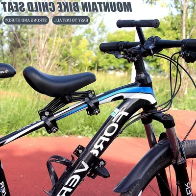 Fahrradsitz - Gemeinsam Radfahren - Mit Lenker - 2-6 Jahre - Schwarz