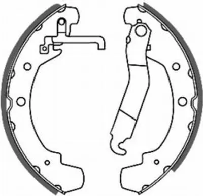 Produktbild von ABE Bremsbackensatz Trommelbremse Hinten für VW LT 28-35 I Kastenwagen (281-363) C0W005ABE