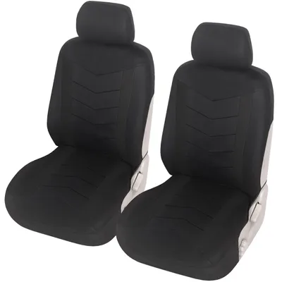 Productafbeelding van Upgrade4cars Autostoelhoes set, voorstoelen, zwart, universeel, beschermhoezen