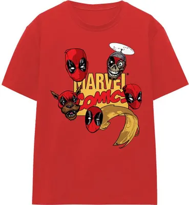Image de Deadpool - T-shirt Homme/Femme Unie TV19231 (XL) (Rouge)