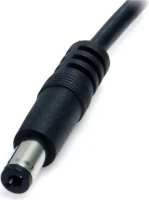 Produktbild von adaptare 40544 Niedervolt Ladekabel (USB-A Stecker auf DC-Hohlstecker), 5,5x2,1mm, 60cm, schwarz