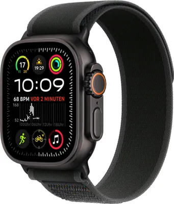 Produktbild von Apple Watch Ultra 2 GPS + Cellular 49mm schwarz mit Trail Loop M/L schwarz