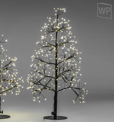 Produktbild von LED Deko Tanne, Baum mit Funkeleffekt H. 60cm schwarz mit 360 LEDs Formano W25