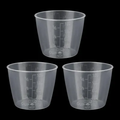Produktbild von Reismessbecher 160 ml Kunststoff Transparent 3 Stück