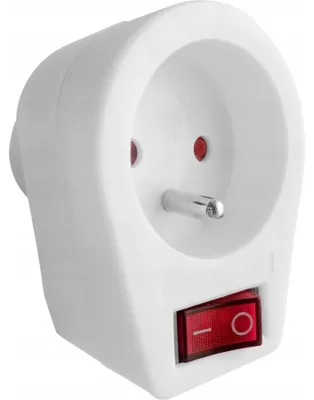 Produktbild von Emos Steckdose mit Schalter geerdet, 230V