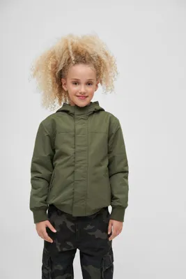 Obrázek produktu pro Dětská bunda větrovka Brandit Kids Windbreaker Frontzip olive - 146/152