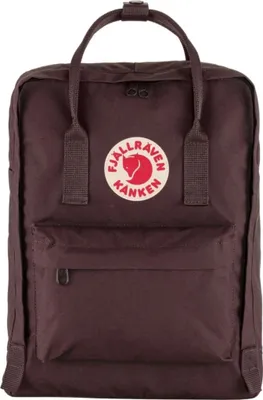 A front view of a brown Fjällräven Kånken backpack.