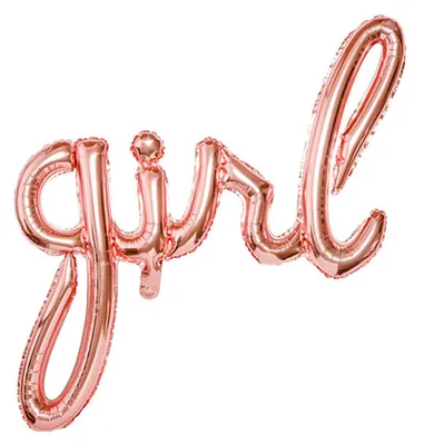 Immagine prodotto di Folienballon Girl / Babyparty 77cm rosegold