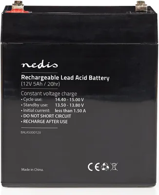 Image de Batterie plomb-acide rechargeable | Plomb-acide | Rechargeable | 12 V | 5000 mAh