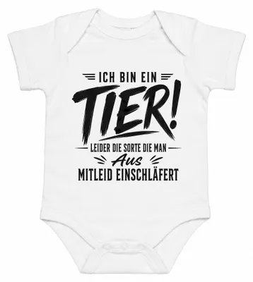 Zdjęcie produktu dla Jestem psem, którego często uśmierca się z litości. Ironia. Body dla dziecka, biały, rozmiar 3/6