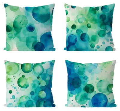Zdjęcie produktu dla Zestaw 4 wodoodpornych poszewek na poduszki, 65 x 65 cm