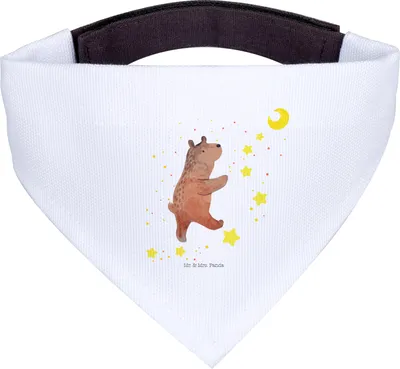 Produktbild von Mr. & Mrs. Panda Hund Halstuch Bär Träume - Weiß - Geschenk, Traum, Für Hunde, Hunde-Halstuch, Träumen, Traumdeutung, Teddy, Schal