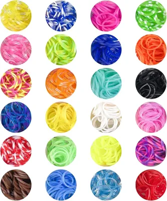 Produktbild von Elastisches Armbandset mit 40 Fächern und 2500 Gummibändern - Aufbewahrungsbox und Anhänger - Geschenk für Jungen und Mädchen