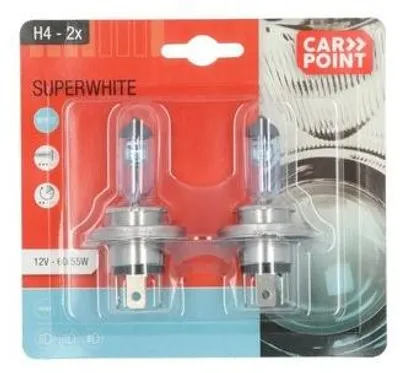 Obrázek produktu pro Autožárovky Carpoint Superwhite H4 12V 60/55W 2 ks