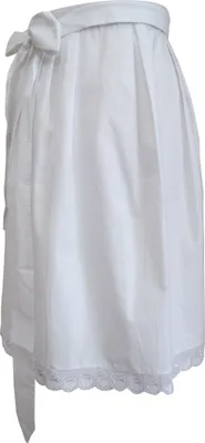Produktbild von Weiße Dirndl-Schürze 60 cm, 100 % Baumwolle