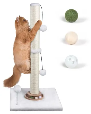Image de Omgoods - Griffoir interactif pour chats avec des boules à cataire