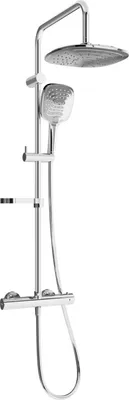 Produktbild von Mexen KX17 Brausegarnitur für Aufputzmontage mit Kopfbrause und Thermostatmischer, Chrom - 771501791-00