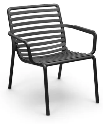 Produktbild von Lounge-Gartenstuhl Doga Relax | Kunststoff | Anthrazit | 2er Set