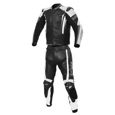 Image de Büse Track 2-pièces combinaison cuir moto femme, noir/blanc, 36