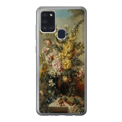 Produktbild von MuchoWow® Handyhülle Schutzhülle Hülle für Samsung Galaxy A21s Große Vase mit Blumen - Alte Meister - Malerei Silikon Softcase Handy Hülle - Hartschale
