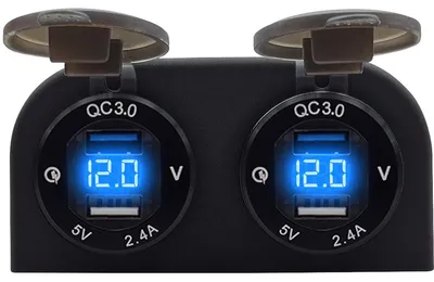 Produktbild von ProRide 12V USB-Steckdose 4 Ports mit Voltmeter 5V/2,4A DS2114B