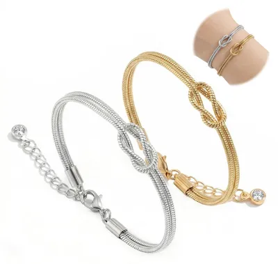 Produktbild von Katyjun Partnerarmband für Sie und Ihn 2 Symbole der Ewigkeit Partner Armband au