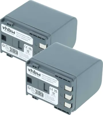 Produktbild von vhbw 2x Akku kompatibel mit Canon MVX40, MVX35i, MVX350i, MVX330i, MVX30i, MVX45i Videokamera Camcorder (1800 mAh, 7,2 V, Li-Ion)