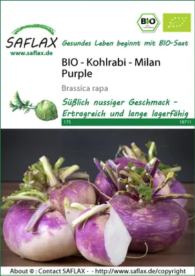 Imagen del producto de SAFLAX -  - Coliflor morada (Brassica rapa) - 600 semillas