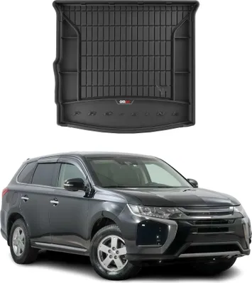Image de Tapis de Coffre pour Mitsubishi Outlander 2014-2022 TPE Noir