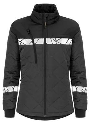 Produktbild von Projob - Jacke für Damen, Gesteppt, Leicht ET847 (XL) (Grau/Schwarz)