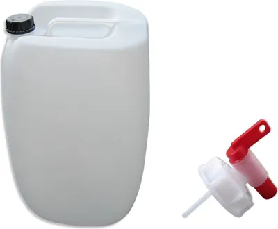 Produktbild von 60 Liter Kanister natur Wasserkanister Camping & Outdoor + Auslaufhahn (60 Knn + H.61)