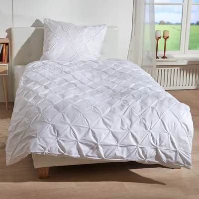 Produktbild von Traumschlaf Bettwäsche Pintuck 135x200 cm + 80x80 cm