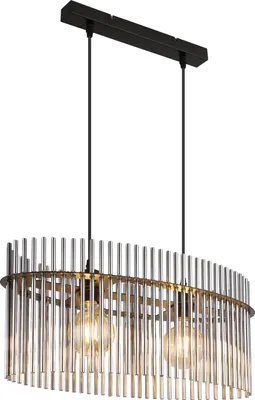 Produktbild von Globo Lighting Hängeleuchte Metall schwarz matt, 2x E27