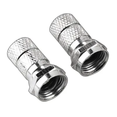 Produktbild von Hama F-Stecker 6,8 mm schraubbar 2 Stück für Sat-Kabel