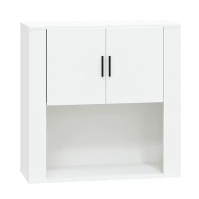 Zdjęcie produktu dla Szafka ścienna, biała, 80x33x80 cm, materiał drewnopochodny