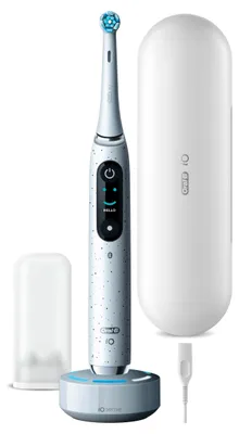 Produktbild von Oral-B Io 10 Weiße Magnetische Zahnbürste mit Drucksensor Ai Schutz iO10