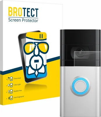 Produktbild von BROTECT Schutzglas für Ring Video Doorbell 4 / Doorbell 3 Schutzfolie Panzer Folie Glas Display Schutz klar