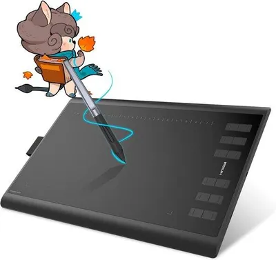 Zdjęcie produktu dla Tablet graficzny o powierzchni roboczej 10 x 6,25 cala z rysikiem bezprzewodowym