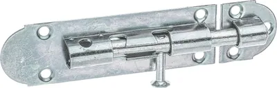 Produktbild von ALBERTS Grendelriegel, mit Knopf, ohne Feder, mit Schlaufe, disp., LxB100x30mm