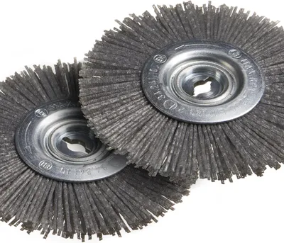 Produktbild von GartenMeister Fußbürsten, Nylon, 2er-Set für 968744 2-in-1 Fugenturbo mit Auffangschale
