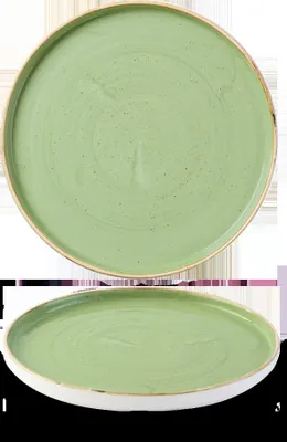 Produktbild von Churchill Super Vitrified Stonecast Sage Green Teller Rund Mit Erhöhtem Rand 21cm, 6 Stück